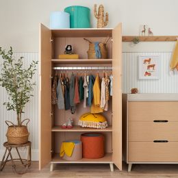 Tutti Bambini Fika/Hygge Wardrobe Light Oak/White Sand