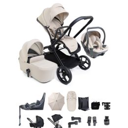 iCandy Core 2 Complete Cocoon 360 Car Seat Bundle Sandstone