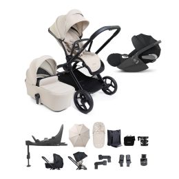 iCandy Core 2 Complete Cybex Cloud T Car Seat & Base Bundle Sandstone