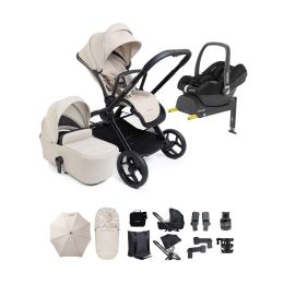 iCandy Core 2 Complete Maxi Cosi Cabrio Car Seat & Base Bundle Sandstone