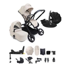 iCandy Core 2 Complete Maxi Cosi Pebble 360 Pro2 Car Seat & Base Bundle Sandstone