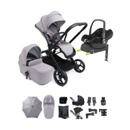 iCandy Core 2 Complete Maxi Cosi Cabrio Car Seat & Base Bundle Storm Grey