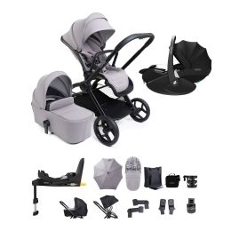 iCandy Core 2 Complete Maxi Cosi Pebble 360 Pro2 Car Seat & Base Bundle Storm Grey