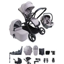 iCandy Core 2 Complete Cocoon 360 Car Seat Bundle Storm Grey
