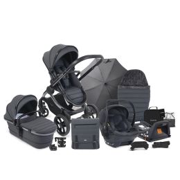 iCandy Peach 7 Complete Bundle with Car Seat & Base Dark Grey