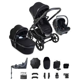 iCandy Peach 8 Complete Bundle With Cocoon 360 Car Seat & Base Black