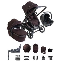 iCandy Peach 8 Editions Complete Bundle With Cocoon 360 Car Seat & Base Coffee Bean