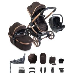 iCandy Peach 8 Editions Complete Bundle With Cocoon 360 Car Seat & Base Pecan