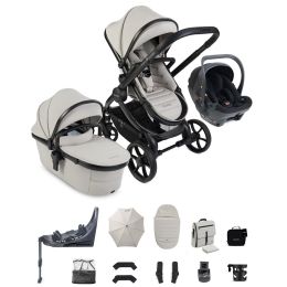 iCandy Peach 8 Complete Bundle With Cocoon 360 Car Seat & Base Taupe