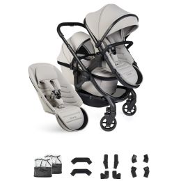 iCandy Peach 8 Double Pushchair And Carrycot Taupe