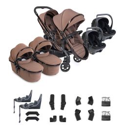 iCandy Peach 8 Editions Twin Pushchair And Carrycot With Cocoon 360 Car Seat & Base Coco