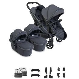 iCandy Peach 8 Twin Pushchair And Carrycot Grey