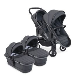 iCandy Peach 7 Twin Pram & Pushchair Dark Grey