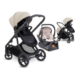 iCandy Orange 4 Complete Bundle With Car Seat & Base Latte/Black