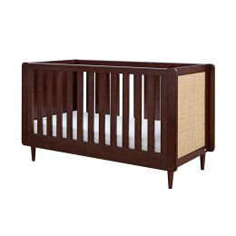 Tutti Bambini Japandi Cot Bed Warm Walnut