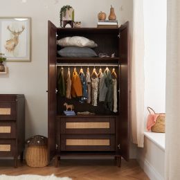 Tutti Bambini Japandi Wardrobe Warm Walnut