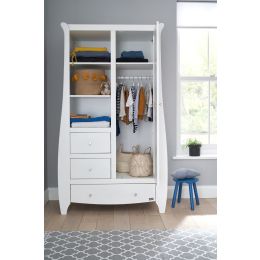 Tutti Bambini Lucas/Katie Sleigh Wardrobe White