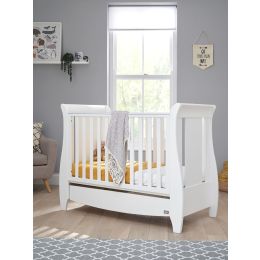 Tutti Bambini Katie Mini Sleigh Cot Bed White