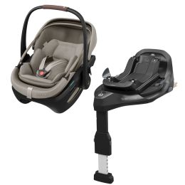 Maxi Cosi Coral Slide Pro Car Seat & FamilyFix Slide Pro Base Sapphire Sand