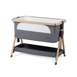 Silver Cross Lunar Bedside Crib Whisper Grey