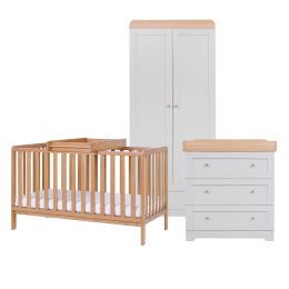 Tutti Bambini Malmo 3 Piece Room Set Dove Grey/Oak