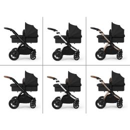 Ickle Bubba Stomp Luxe 12 Piece Nimbus 180° Travel System Bundle Midnight