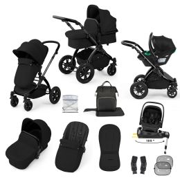 Ickle Bubba Stomp Luxe 12 Piece Nimbus 180° Travel System Bundle Midnight