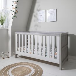 Tutti Bambini Modena Cot Bed Grey Ash/White