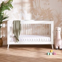 Obaby Maya Cot Bed White And Acrylic