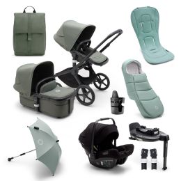 Bugaboo Fox 5 Complete Forest Green Turtle Air Ultimate Bundle