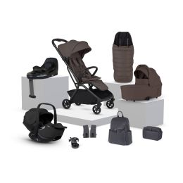 Silver Cross Nia 360 Car Seat Bundle & Accessory Pack Chocolate