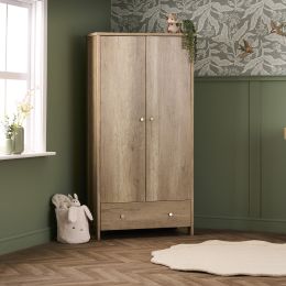 Obaby Nika Double Wardrobe Oak