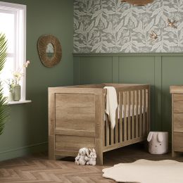 Obaby Nika Cot Bed Oak