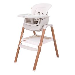 Tutti Bambini Nova Evolutionary Highchair Ecru/Scandinavian Walnut