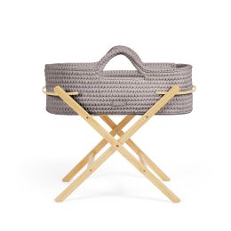 Ickle Bubba Nova Tawny Moses Basket & Pine Stand