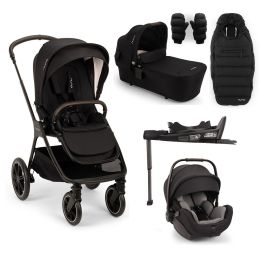 Nuna Triv LX Arra Flex Travel System All Season Bundle Caviar