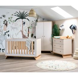 Obaby Thea Cot Bed 3 Piece Room Set Latte