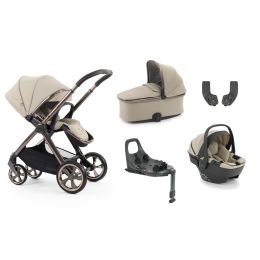 BabyStyle Oyster 4 Essential Bundle With Capsule 360 Car Seat & Base Buttermilk