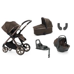 BabyStyle Oyster 4 Essential Bundle With Capsule 360 Car Seat & Base Chocolate Velvet