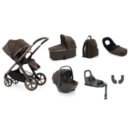 BabyStyle Oyster 4 Luxury Bundle With Capsule 360 Car Seat & Base Chocolate Velvet