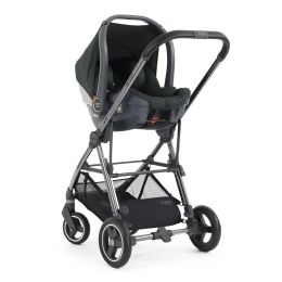 BabyStyle Oyster Gravity+ 9 Piece Travel System With Capsule Car Seat, Base & Accessories Black Olive