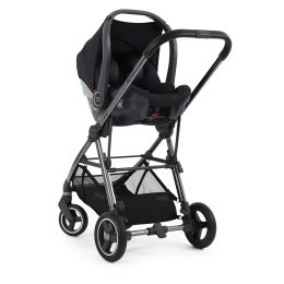 BabyStyle Oyster Gravity+ 9 Piece Travel System With Capsule Car Seat, Base & Accessories Carbonite