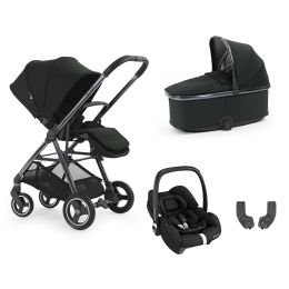 BabyStyle Oyster Gravity+ 4 Piece Travel System With Maxi Cosi cabrio Car Seat Black Olive