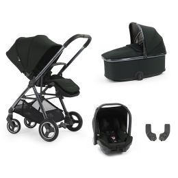 BabyStyle Oyster Gravity+ 4 Piece Travel System With Capsule Car Seat Black Olive