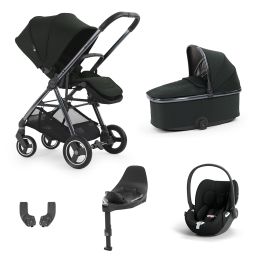 BabyStyle Oyster Gravity+ 5 Piece Travel System With Cybex Cloud T Car Seat & Base Black Olive