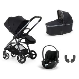 BabyStyle Oyster Gravity+ 4 Piece Travel System With Cybex Cloud T Car Seat Carbonite