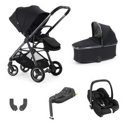 BabyStyle Oyster Gravity+ 5 Piece Travel System With Maxi Cosi Cabrio Car Seat & Base Carbonite