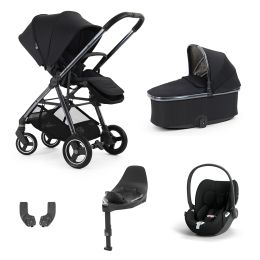 BabyStyle Oyster Gravity+ 5 Piece Travel System With Cybex Cloud T Car Seat & Base Carbonite