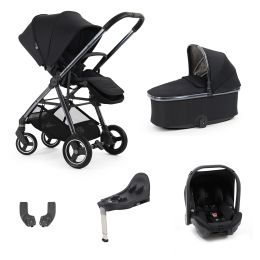 BabyStyle Oyster Gravity+ 5 Piece Travel System With Capsule Car Seat & Base Carbonite