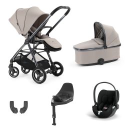 BabyStyle Oyster Gravity+ 5 Piece Travel System With Cybex Cloud T Car Seat & Base Stone